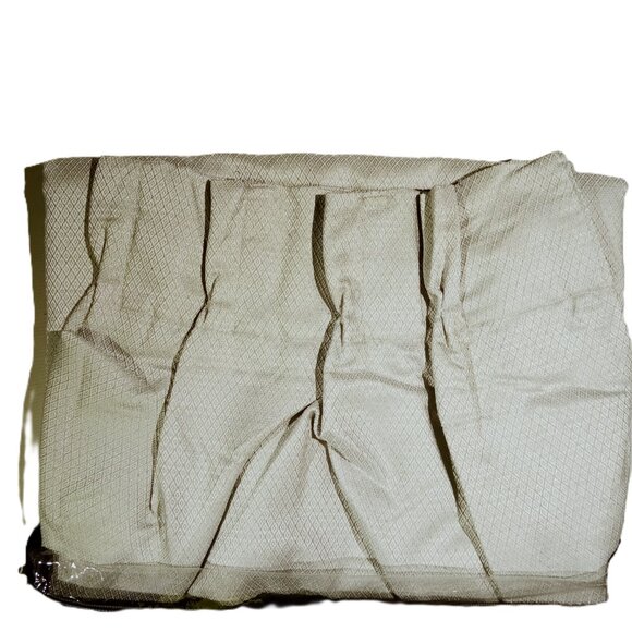 35"W x 63"L  Pinch Pleat Window Curtain Panel  Ocean Blue/Gray  Diamond  NEW - Picture 4 of 8